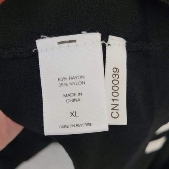 New York & Company Gabrielle Union FIRE Crop Top Womens Size XL Black White Logo - Picture 4 of 8